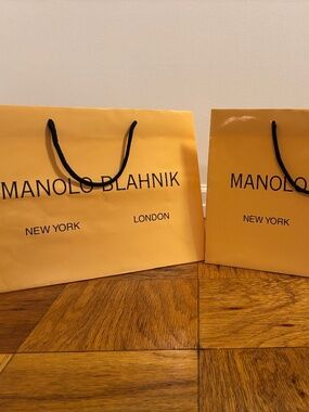 Vintage Manolo Blahnik Shopping Bags – Set of 2 – Sex and the City Era